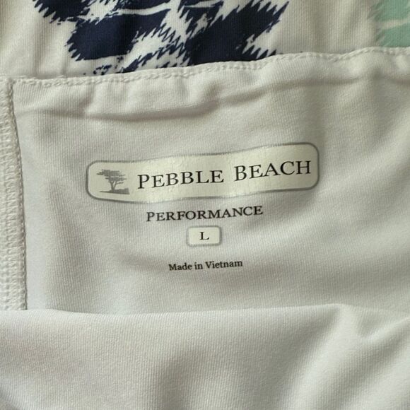 Pebble Beach A-Line skort with Purple, Blue, and White Floral Pattern - Picture 3 of 3